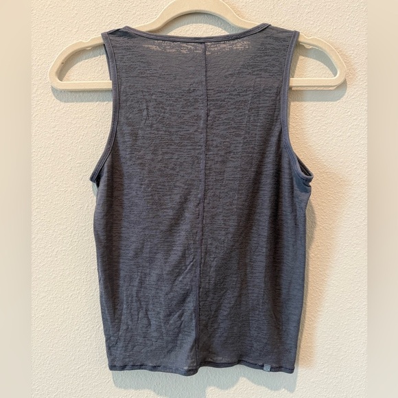 Lululemon Breeze Through Slate Gray Sleeveless Twist Tank Top - Picture 6 of 7